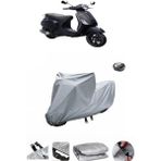 Wovex Vespa Lx 150 Su Geçirmez Motosiklet Brandası Arka Çanta Uyumlu - Gri