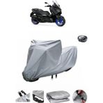 Wovex Yamaha X-Max 250 Abs Su Geçirmez Motosiklet Brandası Arka Çanta Uyumlu - Gri