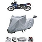 Wovex Yuki Yıldız 100 Su Geçirmez Motosiklet Brandası Arka Çanta Uyumlu - Gri