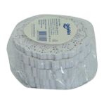 Wovna Kağıt Bardak Altlığı 9 cm Dantel Desenli Beyaz 500 Adetli 1 Paket