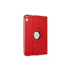 Wowacs Apple iPad 10.nesil 2022 10.9 Inç (A2696-A2757) ile Uyumlu 360° Dönebilen Standlı Tablet Kılıfı - iPad 10.Nesil 2022 10,9" - Kırmızı