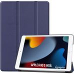 wowacs Apple iPad 9 Kılıf 9. Nesil 10.2 Smart Folio Cover Akıllı Uyku Modlu Pu Deri Standlı Tablet Kılıfı - iPad 9.Nesil 10.2 - Lacivert