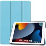 wowacs Apple iPad 9 Kılıf 9. Nesil 10.2 Smart Folio Cover Akıllı Uyku Modlu Pu Deri Standlı Tablet Kılıfı - iPad 9.Nesil 10.2 - Mavi