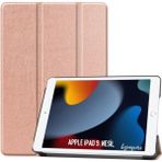 wowacs Apple iPad 9 Kılıf 9. Nesil 10.2 Smart Folio Cover Akıllı Uyku Modlu Pu Deri Standlı Tablet Kılıfı - iPad 9.Nesil 10.2 - Rose Gold