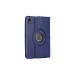 Wowacs Apple iPad Mini 6.nesil 2021 (A2567-A2568) ile Uyumlu 360° Dönebilen Standlı Tablet Kılıfı - Lacivert