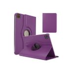 Wowacs Apple iPad Pro 5.nesil 12.9 2021 (A2378-A2461-A2379) ile Uyumlu 360° Dönebilen Standlı Tablet Kılıfı - iPad Pro 12.9 2021 - Mor