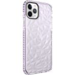Wowacs Apple iPhone 11 Pro Max Uyumlu Kılıf Prizmatik Tasarım Dayanıklı Kenarlar Şık Tasarım Kılıf - Mor