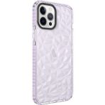 Wowacs Apple iPhone 12 Pro Uyumlu Kılıf Prizmatik Tasarım Dayanıklı Kenarlar Şık Tasarım Kılıf - Mor