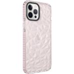 Wowacs Apple iPhone 12 Pro Uyumlu Kılıf Prizmatik Tasarım Dayanıklı Kenarlar Şık Tasarım Kılıf - Pembe