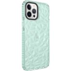Wowacs Apple iPhone 12 Pro Uyumlu Kılıf Prizmatik Tasarım Dayanıklı Kenarlar Şık Tasarım Kılıf - Yeşil