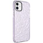 Wowacs Apple iPhone 12 Uyumlu Kılıf Prizmatik Tasarım Dayanıklı Kenarlar Şık Tasarım Kılıf - Mor