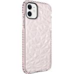 Wowacs Apple iPhone 12 Uyumlu Kılıf Prizmatik Tasarım Dayanıklı Kenarlar Şık Tasarım Kılıf - Pembe
