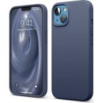 Wowacs Apple iPhone 13 ile Uyumlu Telefon Kılıfı Kadife Iç Yüzey Soft Tasarım Lansman Kılıf - Lacivert
