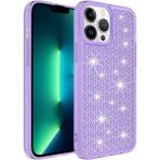 Wowacs Apple iPhone 14 Pro Max ile Uyumlu Kılıf Parlak Tasarım Kadın Telefon Kılıfı Kapak - Mor