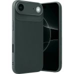 Wowacs Apple iPhone 17 Air Uyumlu Kılıf Karbon Tasarım Kamera Korumalı Silikon Telefon Kılıfı Kapak - Koyu Yeşil