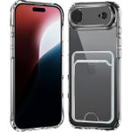 Wowacs Apple iPhone 17 Air Uyumlu Kılıf Kartlık Bölmeli Arkası Şeffaf Soft Dayanıklı Kılıf Kapak