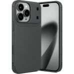 Wowacs Apple iPhone 17 Pro Max Uyumlu Kılıf Karbon Tasarım Kamera Korumalı Silikon Telefon Kılıfı Kapak - Gri