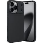 Wowacs Apple iPhone 17 Pro Uyumlu Kılıf Karbon Tasarım Kamera Korumalı Silikon Telefon Kılıfı Kapak - Siyah
