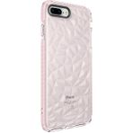 Wowacs Apple iPhone 7 Plus Uyumlu Kılıf Prizmatik Tasarım Dayanıklı Kenarlar Şık Tasarım Kılıf - Pembe