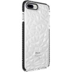 Wowacs Apple iPhone 8 Plus Uyumlu Kılıf Prizmatik Tasarım Dayanıklı Kenarlar Şık Tasarım Kılıf - Siyah