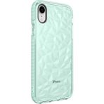 Wowacs Apple iPhone Xr 6.1 Uyumlu Kılıf Prizmatik Tasarım Dayanıklı Kenarlar Şık Tasarım Kılıf - Yeşil
