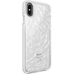 Wowacs Apple iPhone Xs Max 6.5 Uyumlu Kılıf Prizmatik Tasarım Dayanıklı Kenarlar Şık Tasarım Kılıf - Beyaz