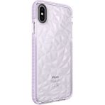 Wowacs Apple iPhone Xs Max 6.5 Uyumlu Kılıf Prizmatik Tasarım Dayanıklı Kenarlar Şık Tasarım Kılıf - Mor