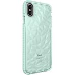 Wowacs Apple iPhone Xs Max 6.5 Uyumlu Kılıf Prizmatik Tasarım Dayanıklı Kenarlar Şık Tasarım Kılıf - Yeşil
