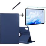 Wowacs Huawei Matepad 11.5" 2023 Uyumlu 360° Dönebilen Standlı Tablet Kılıfı Ekran Koruyucu ve Kalem Seti - Lacivert