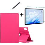 Wowacs Huawei Matepad 11.5" 2023 Uyumlu 360° Dönebilen Standlı Tablet Kılıfı Ekran Koruyucu ve Kalem Seti - Pembe
