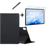 Wowacs Huawei Matepad 11.5" 2023 Uyumlu 360° Dönebilen Standlı Tablet Kılıfı Ekran Koruyucu ve Kalem Seti - Siyah