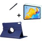 Wowacs Huawei Matepad 11.5" BTK-W09 Uyumlu 360° Dönebilen Standlı Tablet Kılıfı Ekran Koruyucu ve Kalem Set - MatePad 11.5 BTK-W09 - Lacivert