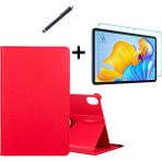 Wowacs Huawei Matepad Air 2023 11.5" 360° Dönebilen Standlı Tablet Kılıfı Ekran Koruyucu ve Kalem Seti - Kırmızı