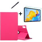 Wowacs Huawei Matepad Air 2023 11.5" 360° Dönebilen Standlı Tablet Kılıfı Ekran Koruyucu ve Kalem Seti - Pembe