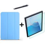Wowacs Huawei Matepad Se 10.4 Inç Uyumlu Uyku Modlu Smart Tablet Kılıfı Ekran Koruyucu ve Kalem Seti - Mavi
