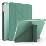 Wowacs iPad 10.nesil 10.9" (A2696-A2757) Uyumlu Kılıf 3 Farklı Stand Kalemlikli Tri Folding Tablet Kılıfı - Koyu Yeşil