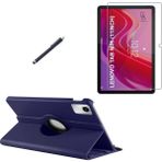 Wowacs Lenovo Tab M11 TB-330FU Uyumlu Kılıf Dönebilen Standlı Tablet Kılıfı + Ekran Koruyucu + Kalem - Lacivert - Tab M11 TB330FU