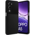 Wowacs Oppo A5 4g Uyumlu Kılıf Karbon Tasarım Kamera Korumalı Silikon Telefon Kılıfı Kapak - Siyah