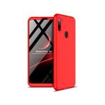 Wowacs Samsung Galaxy A11 ile Uyumlu Kılıf 3 Parçalı Tam Koruma Dayanıklı Soft Ince Kılıf - Kırmızı