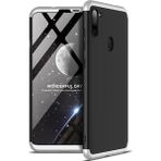 Wowacs Samsung Galaxy A11 ile Uyumlu Kılıf 3 Parçalı Tam Koruma Dayanıklı Soft Ince Kılıf - Siyah - Gri