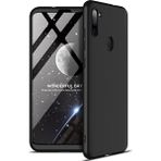 Wowacs Samsung Galaxy A11 ile Uyumlu Kılıf 3 Parçalı Tam Koruma Dayanıklı Soft Ince Kılıf - Siyah
