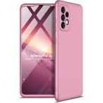 Wowacs Samsung Galaxy A52 ile Uyumlu Kılıf 3 Parçalı Tam Koruma Dayanıklı Soft Ince Kılıf - Rose