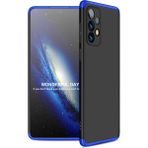 wowacs Samsung Galaxy A53 5g ile Uyumlu Kılıf 3 Parçalı Tam Koruma Dayanıklı Soft Ince Kılıf - Siyah - Mavi