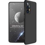 wowacs Samsung Galaxy A53 5g ile Uyumlu Kılıf 3 Parçalı Tam Koruma Dayanıklı Soft Ince Kılıf - Siyah