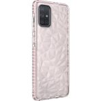 Wowacs Samsung Galaxy A71 Uyumlu Kılıf Prizmatik Tasarım Dayanıklı Kenarlar Şık Tasarım Kılıf - Pembe