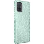 Wowacs Samsung Galaxy A71 Uyumlu Kılıf Prizmatik Tasarım Dayanıklı Kenarlar Şık Tasarım Kılıf - Yeşil
