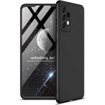 Wowacs Samsung Galaxy A72 ile Uyumlu Kılıf 3 Parçalı Tam Koruma Dayanıklı Soft Ince Kılıf - Siyah
