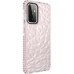 Wowacs Samsung Galaxy A72 Uyumlu Kılıf Prizmatik Tasarım Dayanıklı Kenarlar Şık Tasarım Kılıf - Pembe