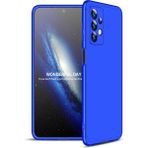 wowacs Samsung Galaxy A73 ile Uyumlu Kılıf 3 Parçalı Tam Koruma Dayanıklı Soft Ince Kılıf - Mavi