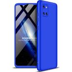 Wowacs Samsung Galaxy A81 (Note 10 Lite) ile Uyumlu Kılıf 3 Parçalı Tam Koruma Dayanıklı Soft Ince Kılıf - Mavi
